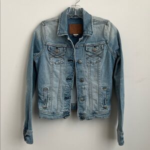 Vintage Y2K Abercrombie & Fitch Light Blue Denim Jacket